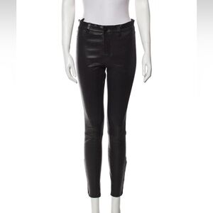 J Brand Leather Skinny Pants - 25